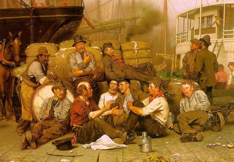 John George Brown The Longshoremen's Noon china oil painting image